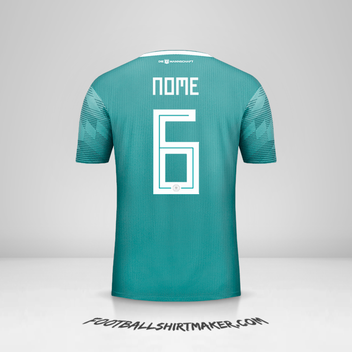 Camisola Alemanha 2018 Alternativa -  nome - 6