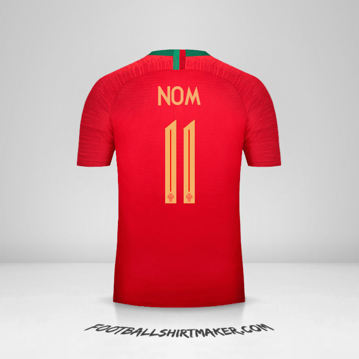 Maillot Portugal 2018 -  nom - 11