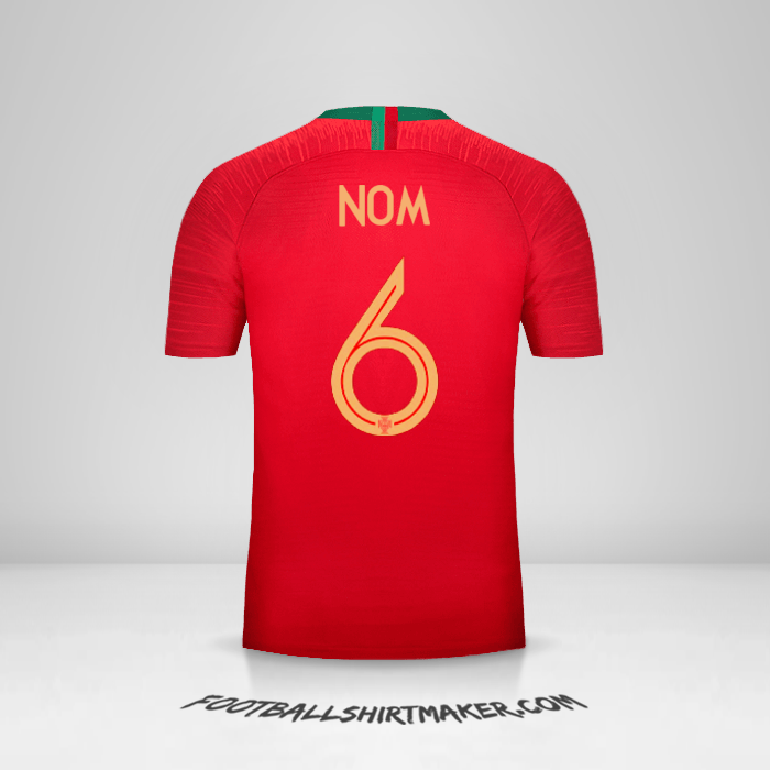 Maillot Portugal 2018 -  nom - 6