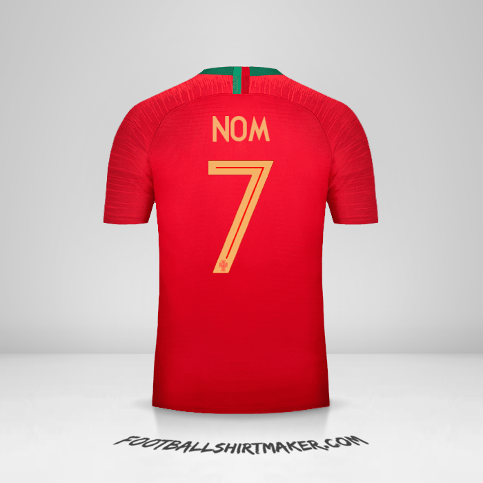 Maillot Portugal 2018 -  nom - 7