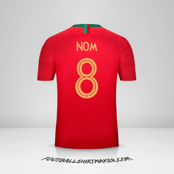 Maillot Portugal 2018 -  nom - 8