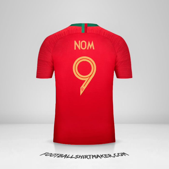 Maillot Portugal 2018 -  nom - 9