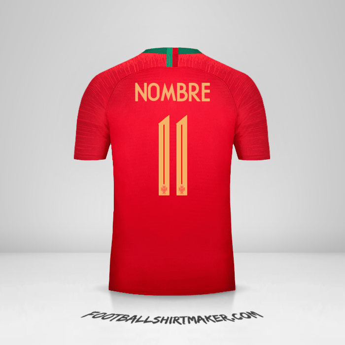 Camiseta Portugal 2018 -  nombre - 11