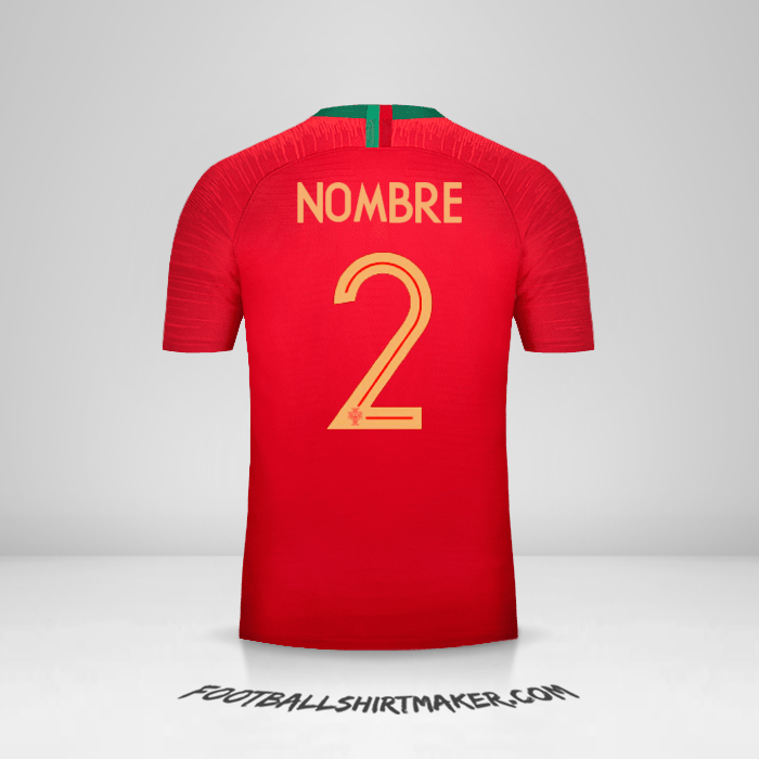 Jersey Portugal 2018 -  nombre - 2
