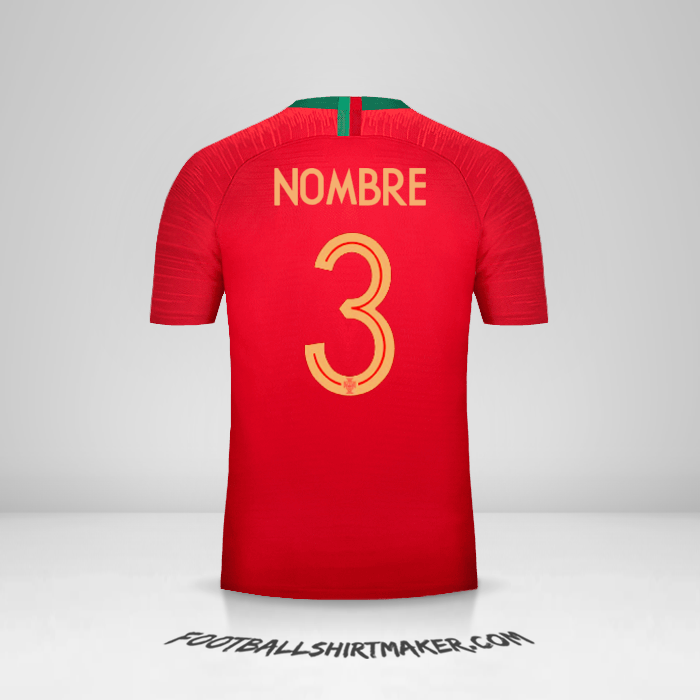 Jersey Portugal 2018 -  nombre - 3