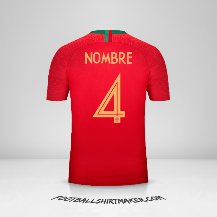 Jersey Portugal 2018 -  nombre - 4