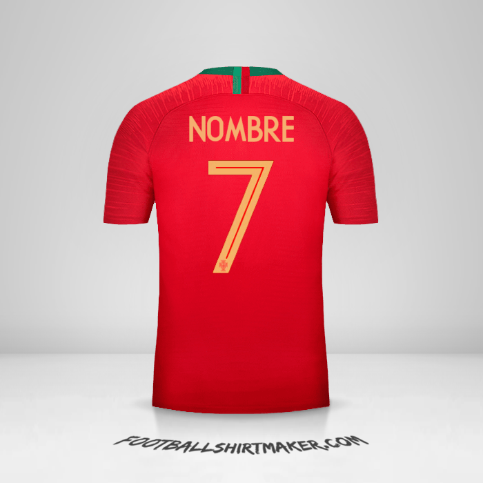 Jersey Portugal 2018 -  nombre - 7