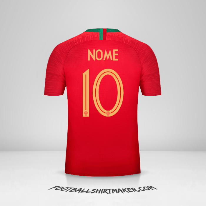 Camisola Portugal 2018 -  nome - 10