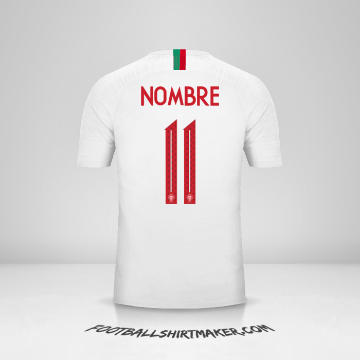 Jersey Portugal 2018 Visita -  nombre - 11