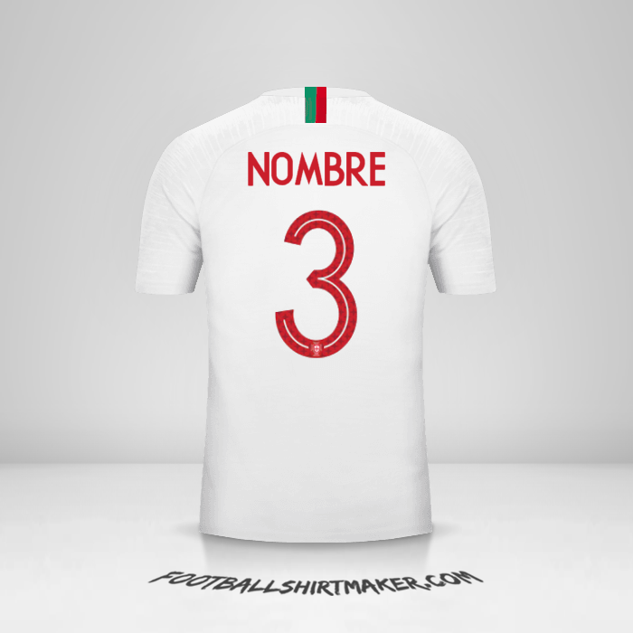 Jersey Portugal 2018 Visita -  nombre - 3
