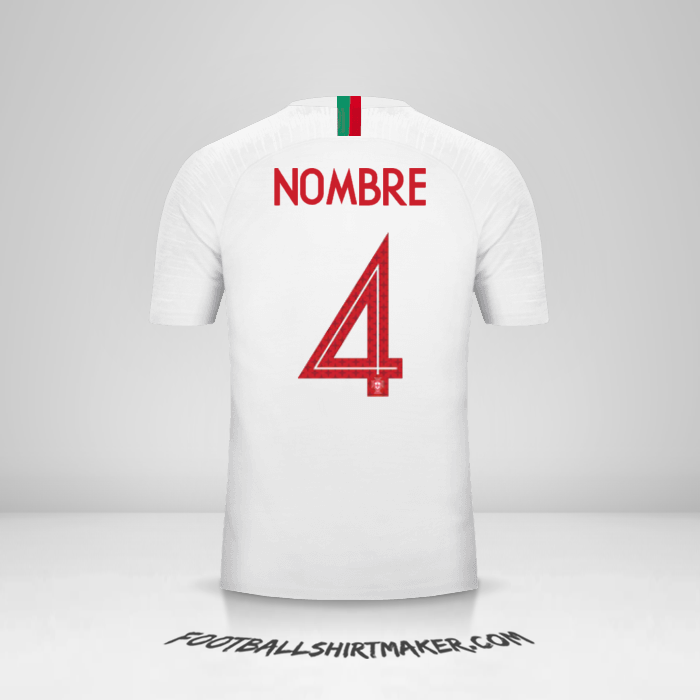 Jersey Portugal 2018 Visita -  nombre - 4