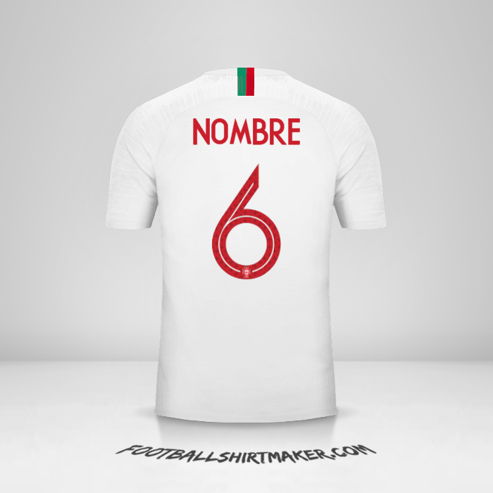 Jersey Portugal 2018 Visita -  nombre - 6