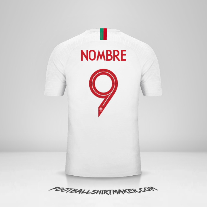 Jersey Portugal 2018 Visita -  nombre - 9