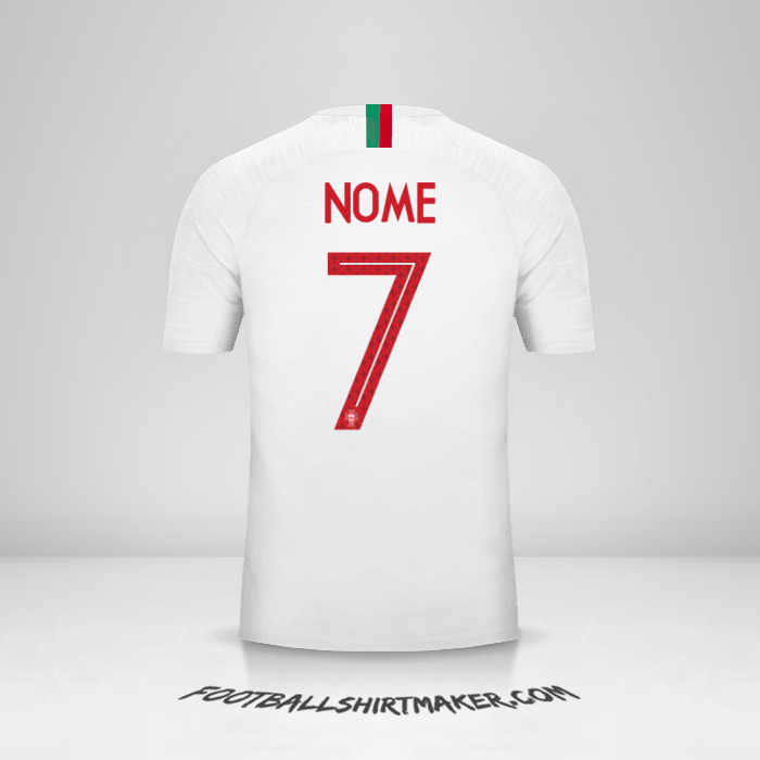 Maglia Portogallo 2018 Seconda -  nome - 7