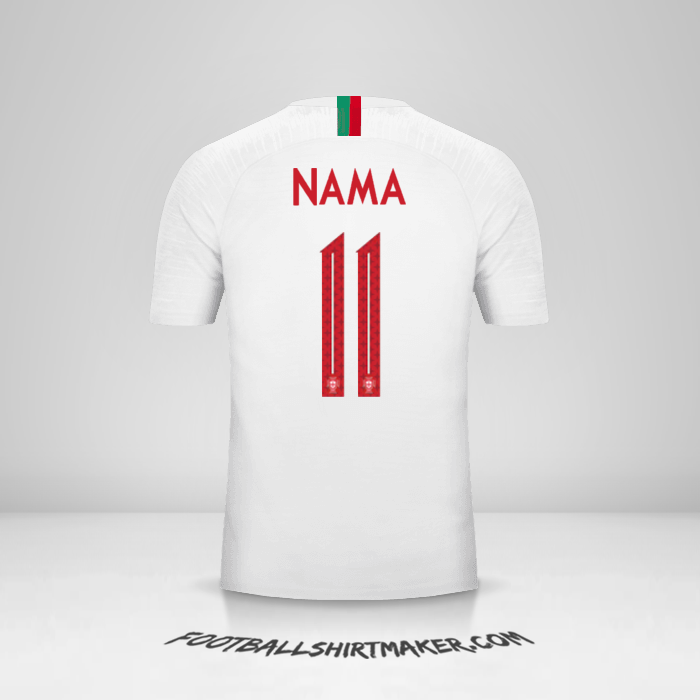 Jersey Portugal 2018 Alternatif -  nama - 11