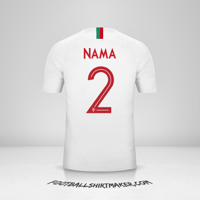 Jersey Portugal 2018 Alternatif -  nama - 2