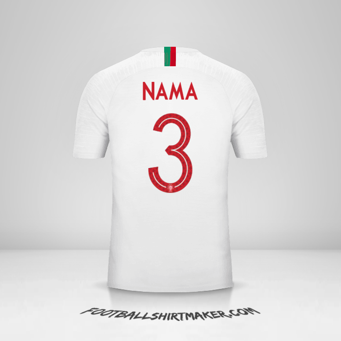 Jersey Portugal 2018 Alternatif -  nama - 3