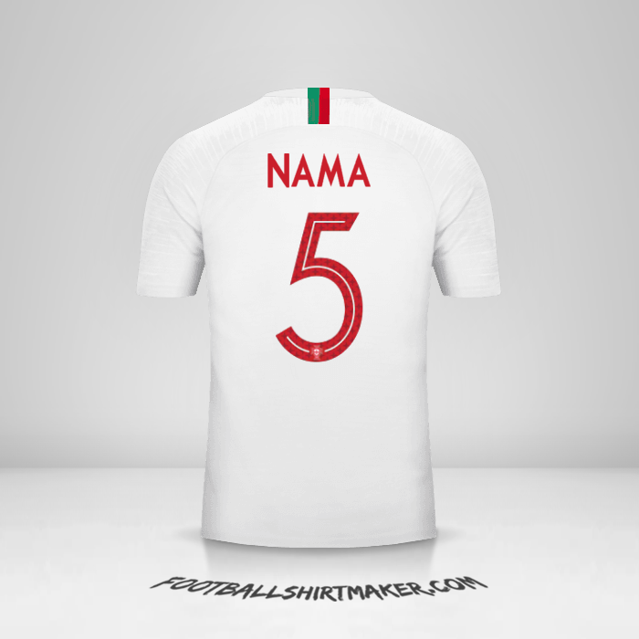 Jersey Portugal 2018 Alternatif -  nama - 5