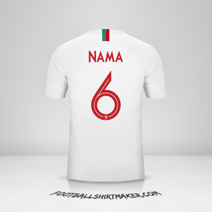 Jersey Portugal 2018 Alternatif -  nama - 6