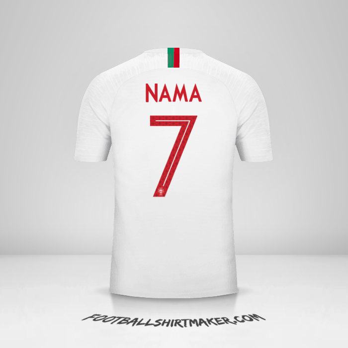 Jersey Portugal 2018 Alternatif -  nama - 7