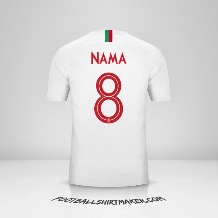 Jersey Portugal 2018 Alternatif -  nama - 8