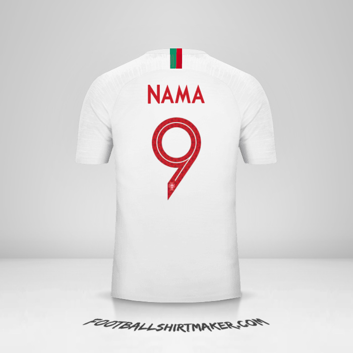 Jersey Portugal 2018 Alternatif -  nama - 9