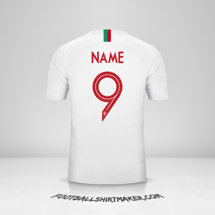 Trikot Portugal 2018 Auswärts -  name - 9