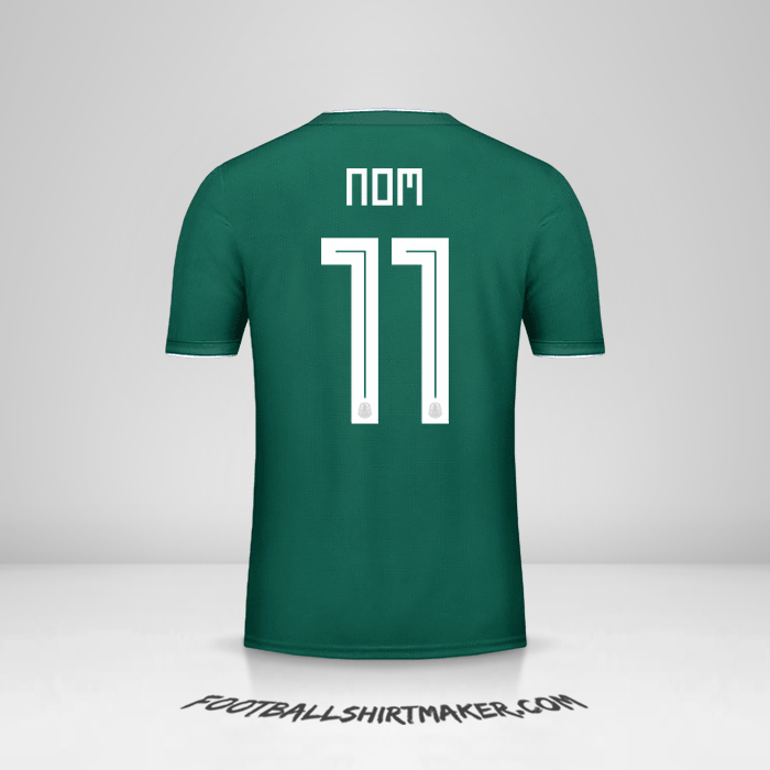 Maillot Mexique 2018 -  nom - 11