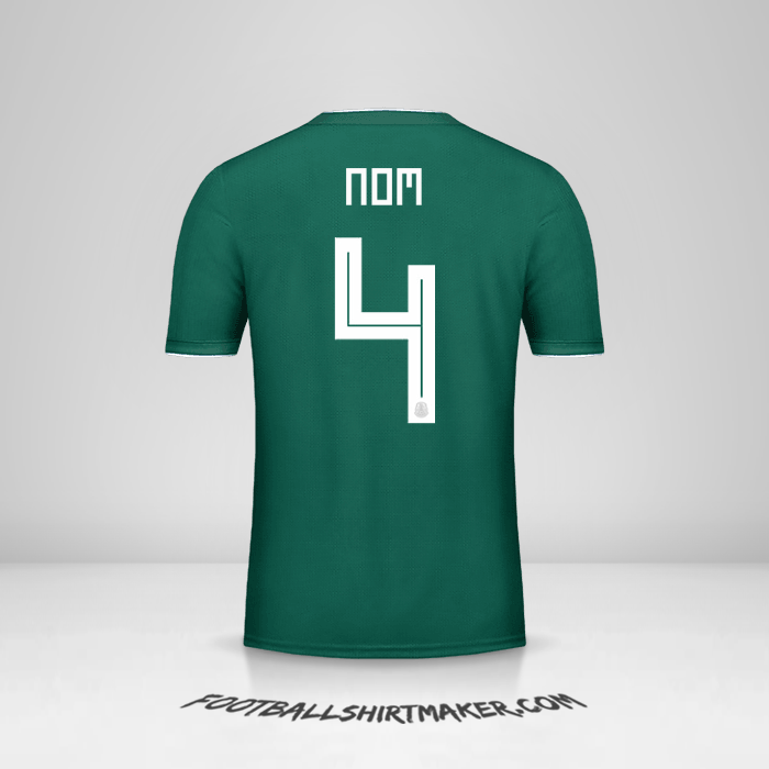 Maillot Mexique 2018 -  nom - 4