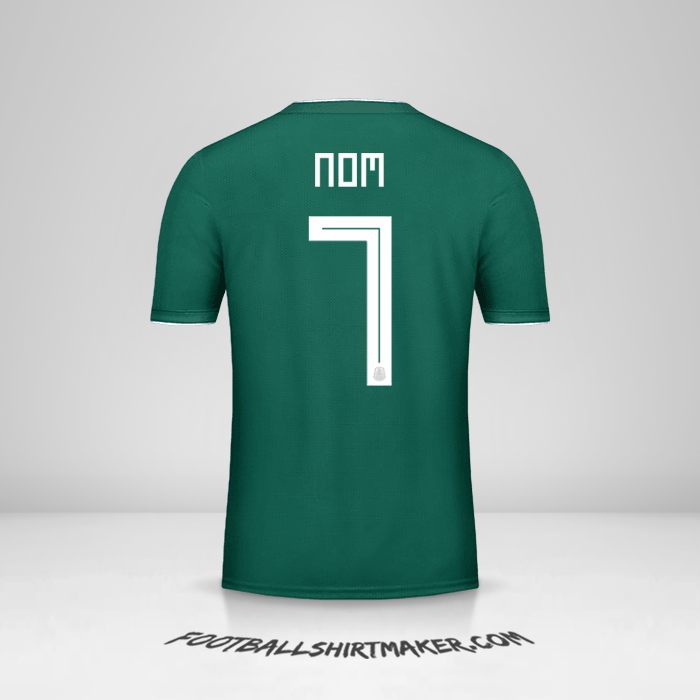 Maillot Mexique 2018 -  nom - 7