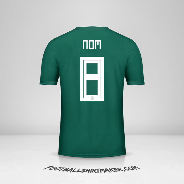 Maillot Mexique 2018 -  nom - 8