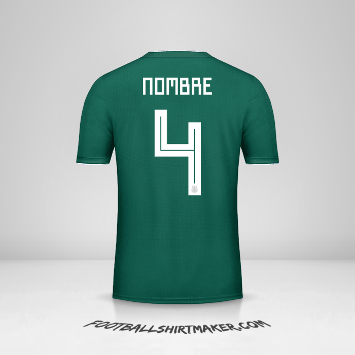Camiseta Mexico 2018 -  nombre - 4