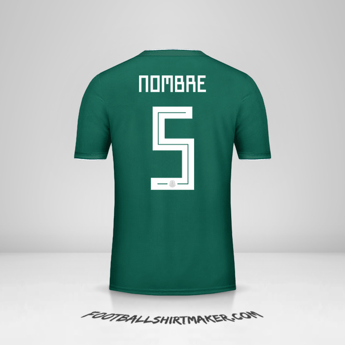 Jersey Mexico 2018 -  nombre - 5