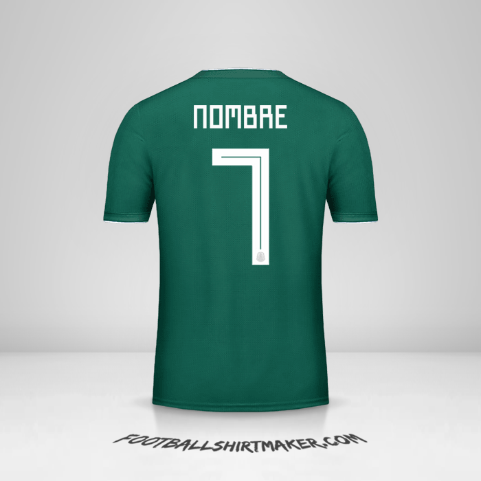 Jersey Mexico 2018 -  nombre - 7
