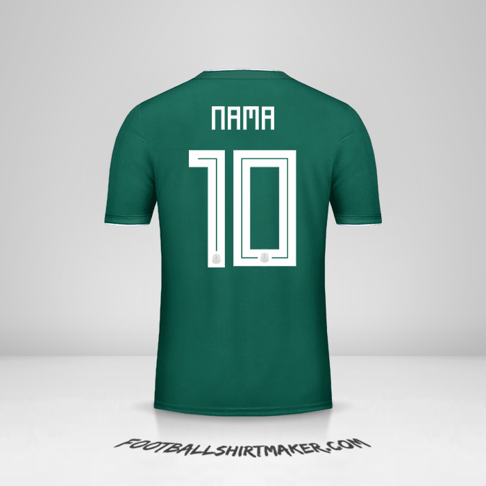 Jersey Meksiko 2018 -  nama - 10