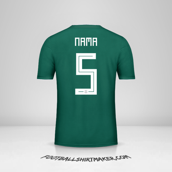 Jersey Meksiko 2018 -  nama - 5