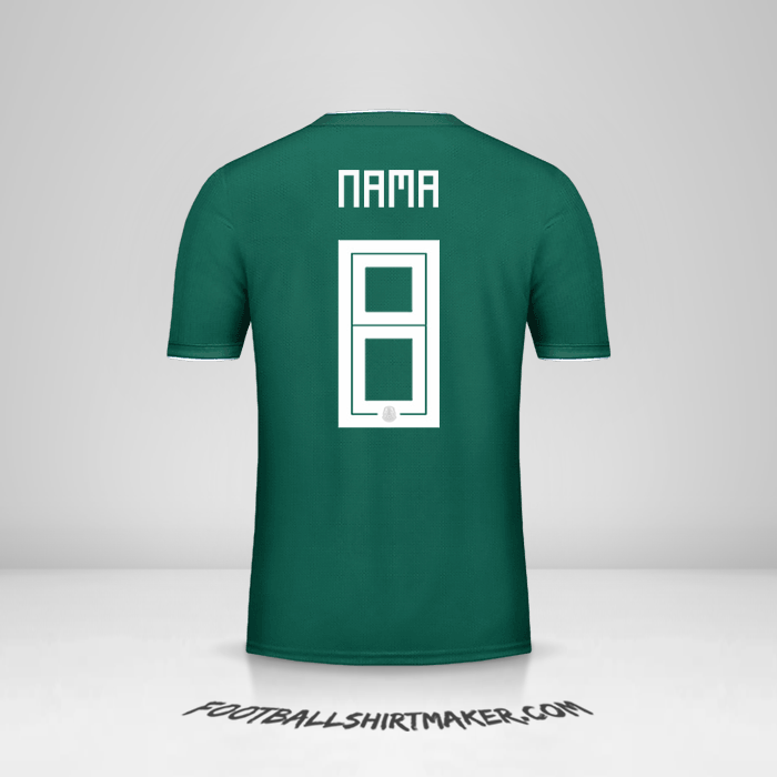 Jersey Meksiko 2018 -  nama - 8