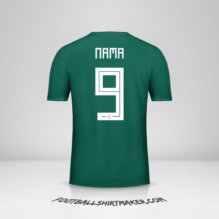 Jersey Meksiko 2018 -  nama - 9