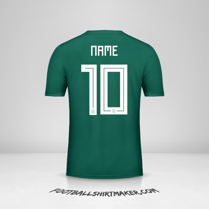Shirt Mexico 2018 -  name - 10