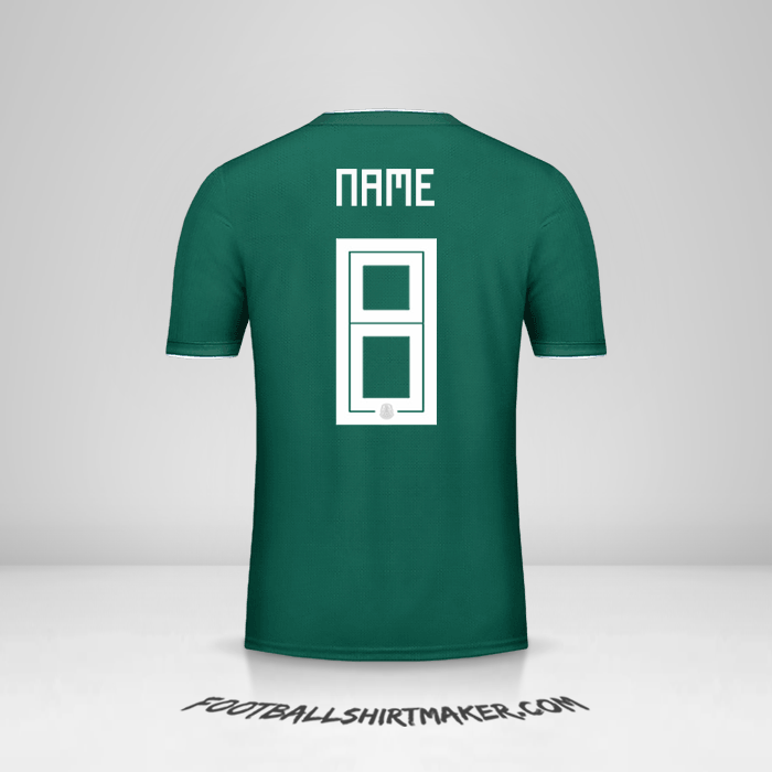 Shirt Mexico 2018 -  name - 8