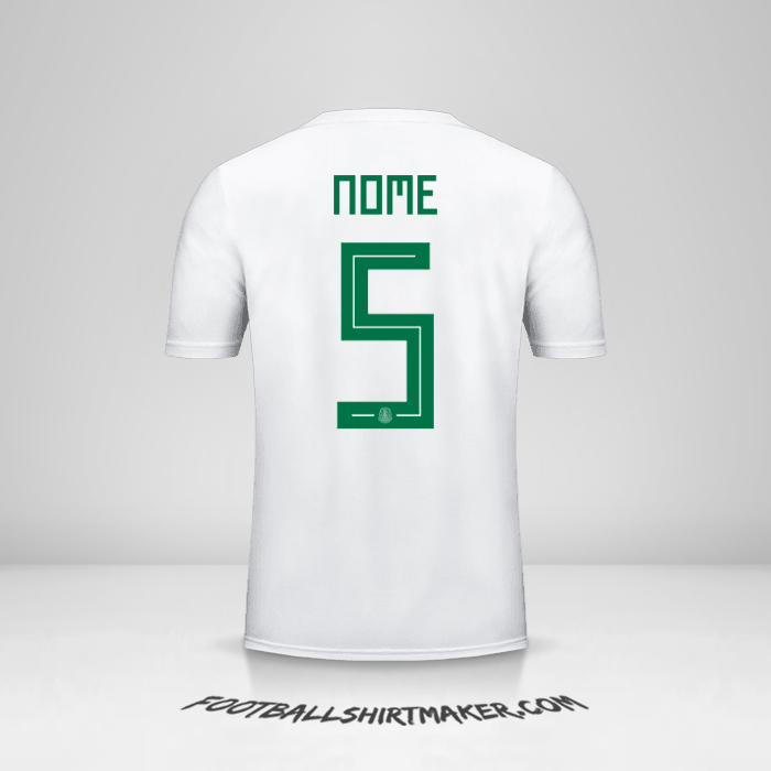 Maglia Messico 2018 Seconda -  nome - 5