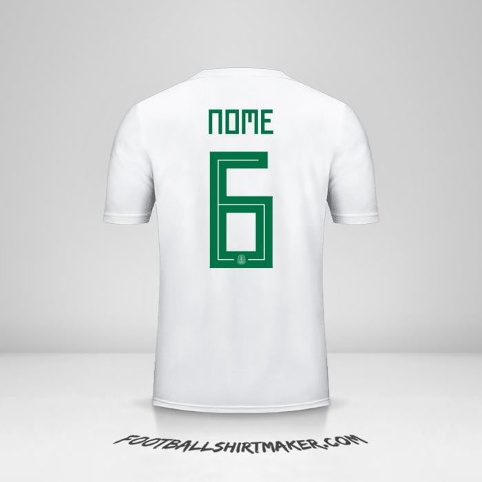 Maglia Messico 2018 Seconda -  nome - 6