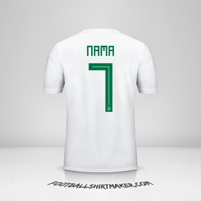Jersey Meksiko 2018 Alternatif -  nama - 7