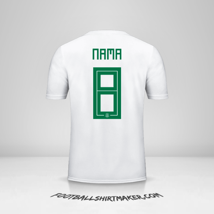 Jersey Meksiko 2018 Alternatif -  nama - 8