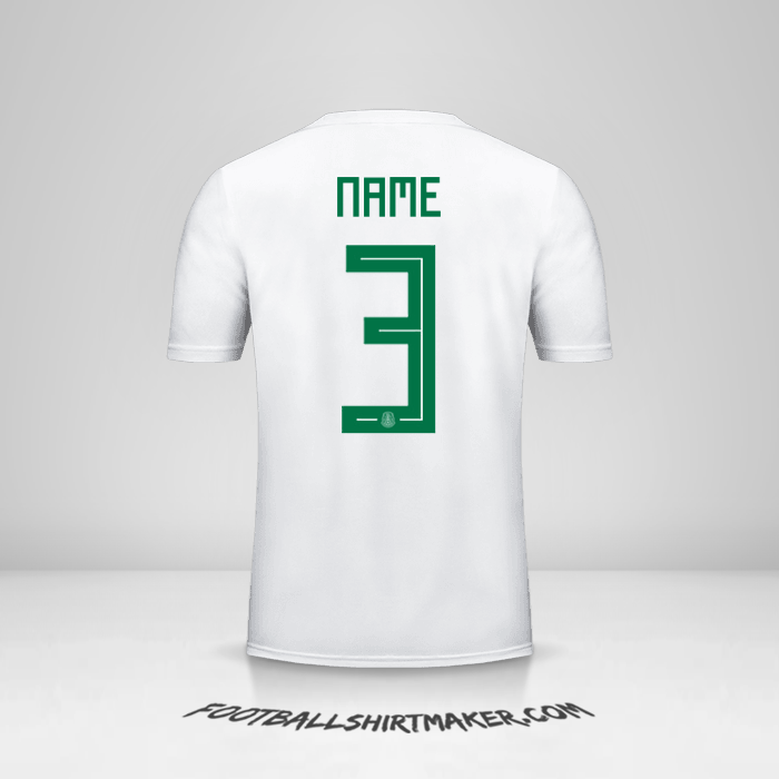 Jersey Mexico 2018 Away -  name - 3