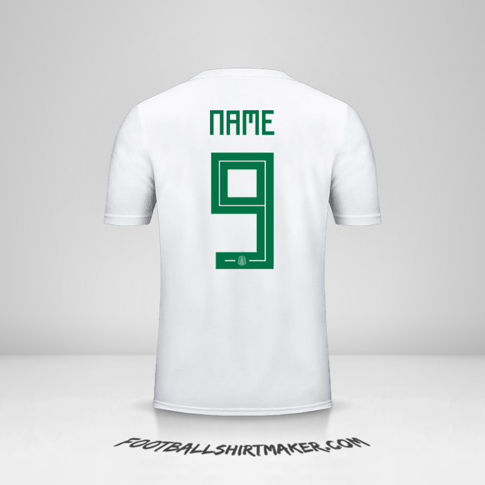 Shirt Mexico 2018 Away -  name - 9