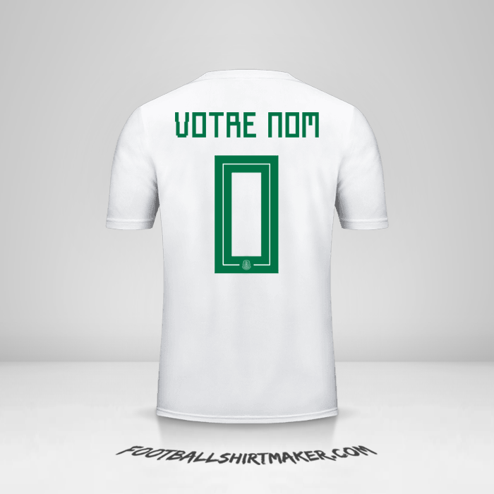 Maillot Mexique 2018 II -  votre nom - 0