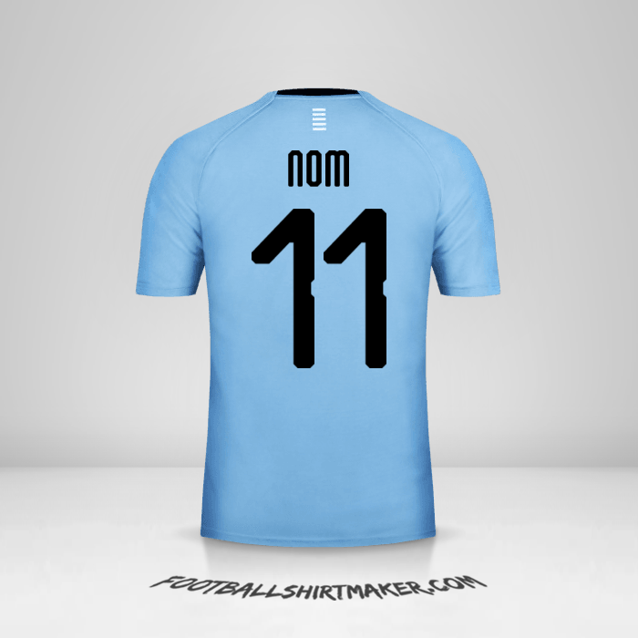 Maillot Uruguay 2018 -  nom - 11