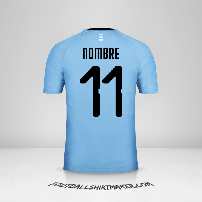 Jersey Uruguay 2018 -  nombre - 11