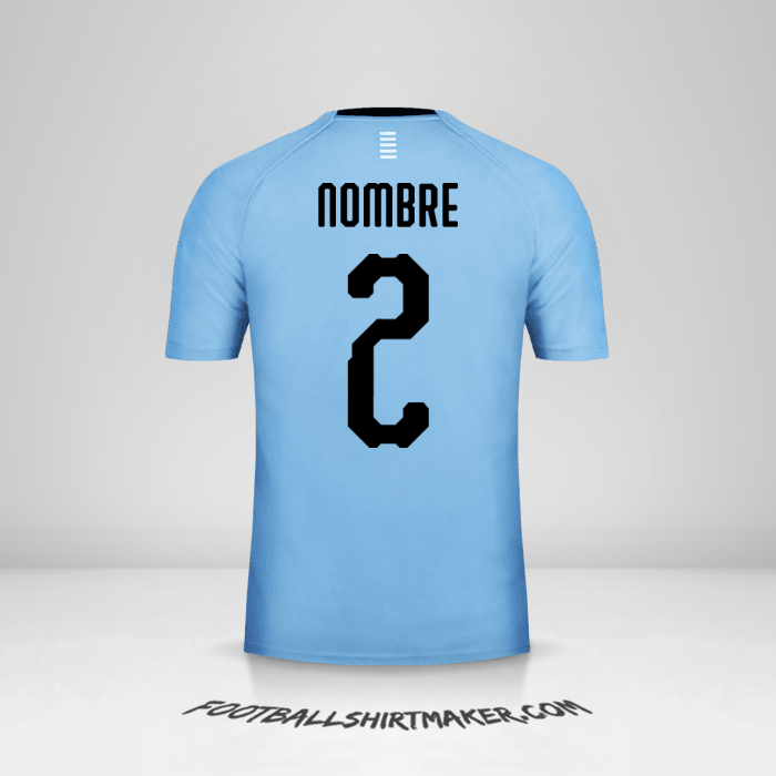 Jersey Uruguay 2018 -  nombre - 2